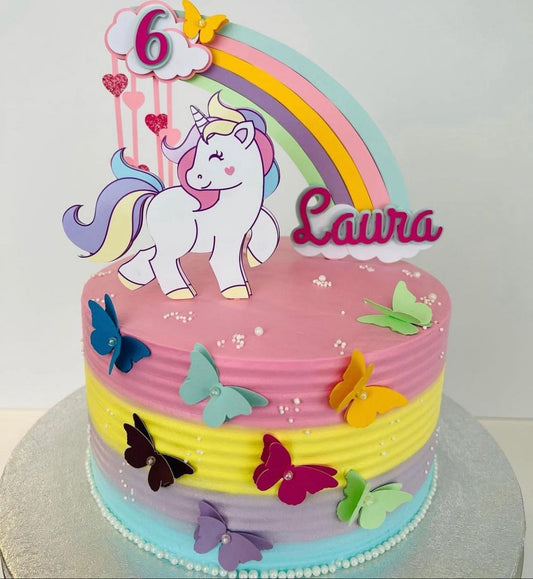 Unicorn Cake Topper | Unicorn Cake Ideas | Unicorn Party | Unicorn Birthday | Unicorn Party Ideas | Pastel Colours Unicorn Birthday Decor