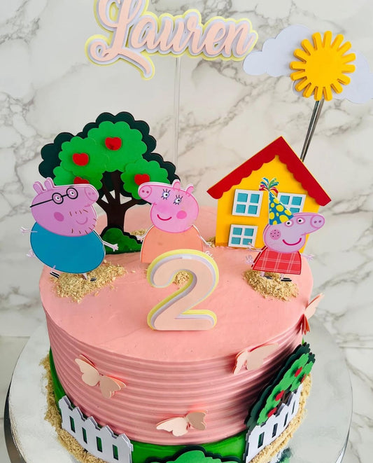 Peppa Pig Cake Topper | Peppa Pig Cake Ideas | Peppa Pig Party | Peppa Pig Birthday | Peppa Pig Party Ideas | Peppa Pig Family Cake Topper