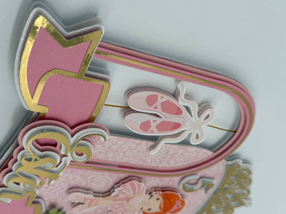 Ballerina Cake Topper | Ballerina Cake Ideas | Ballerina Party | Ballerina Birthday | Cute Ballerina Cake Topper | Girls Birthday | Girls Cake Topper | Delicate Ballerina Cake Topper