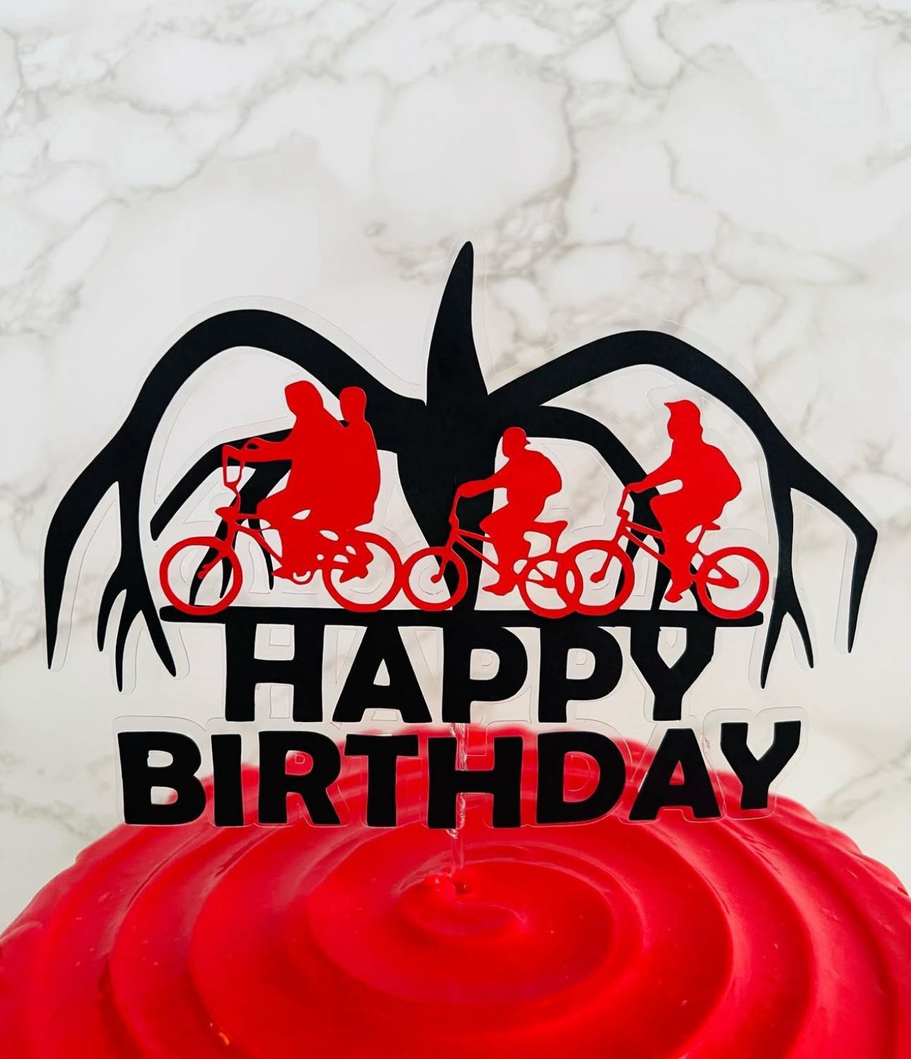 Stranger Things Cake Topper | Stranger Things Birthday Decoration | Netflix Party Supplies | Hawkins Theme Birthday Ideas | Personalised Stranger Things Party Decor
