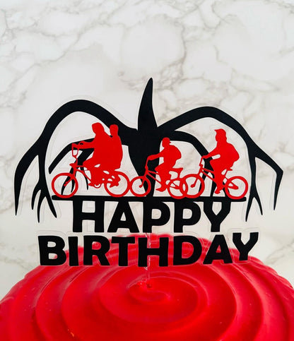 Stranger Things Cake Topper | Stranger Things Birthday Decoration | Netflix Party Supplies | Hawkins Theme Birthday Ideas | Personalised Stranger Things Party Decor