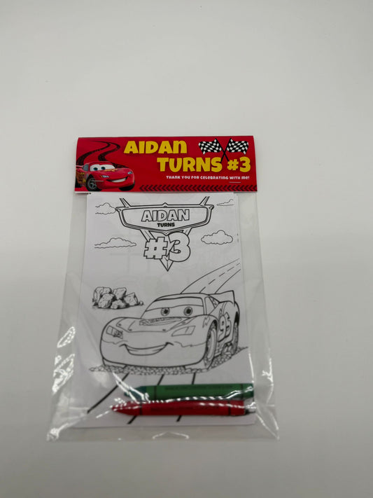 Cars Colouring Pages | Cars Colouring Sheets | Cars Party Favours | Cars Party Bag Fillers