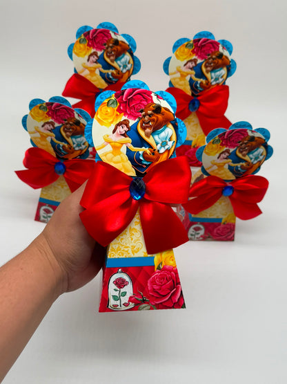 Beauty and the Beast Party Boxes | Beauty and the beast Party | Beauty and the beast Party decor | Beauty and the beast Cute Party Favours | Bela e a Fera Caixinhas Personalizadas
