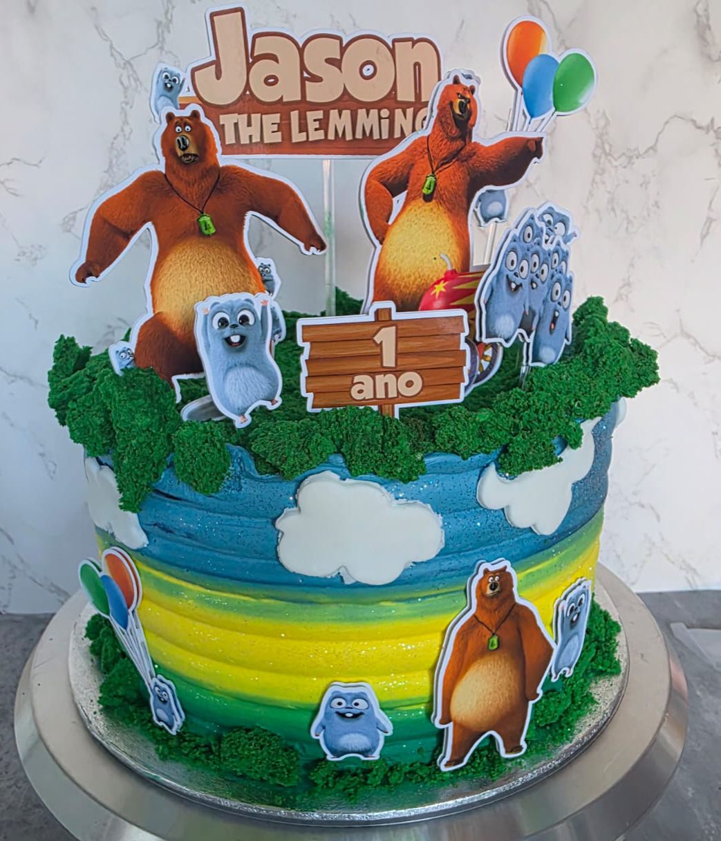 Grizzy & the lemmings Cake Topper | Grizzy & the Lemmings Birthday | Grizzy and the Lemmings Birthday Party Ideas | Grizzy and the Lemmings Personalised Topper | Grizzy and the Lemmings Cake