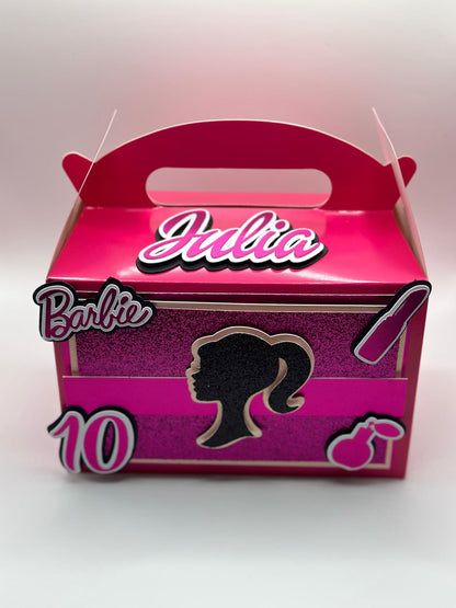 Barbie Gable Box | Barbie Party Box | Barbie Party Boxes | Barbie Birthday Decor | Barbie Personalised Party Box | Barbie Party Bag