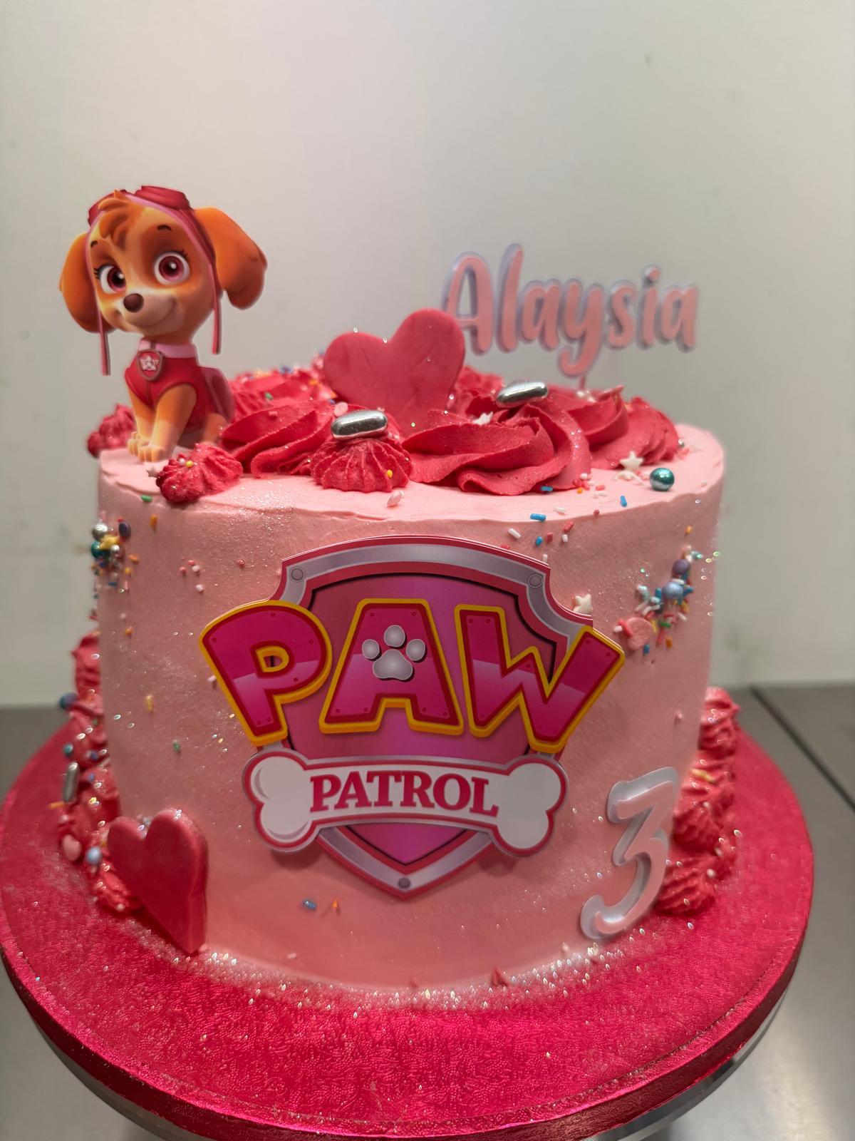 Paw Patrol Skye Cake Topper | Skye Birthday Party Decoration | Pink Puppy Theme Cake Decor | Personalised Paw Patrol Skye Party Supplies | Girl’s Birthday Ideas