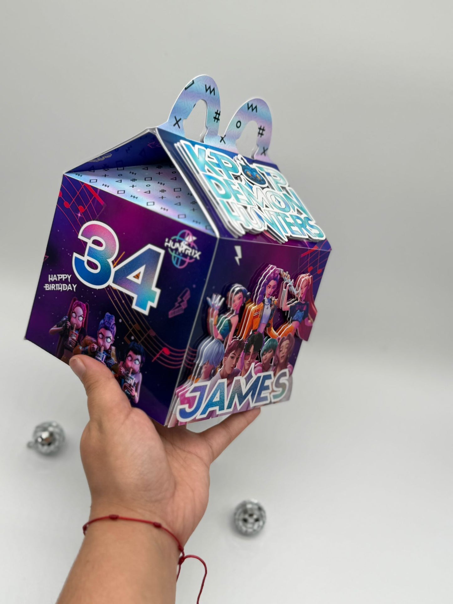 Happy Meal Kpop Demon Hunters Party Box | Happy Meal Personalised Party Box | KPOP Demon Hunters Party Boxes | KPOP Demon Hunters Birthday Decor | KPOP Demon Hunters Party Bags | Demon Hunters Birthday Gifts