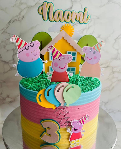 Peppa Pig Cake Topper | Peppa Pig Cake Ideas | Peppa Pig Party | Peppa Pig Birthday | Peppa Pig Party Ideas | Peppa Pig Family Cake Topper