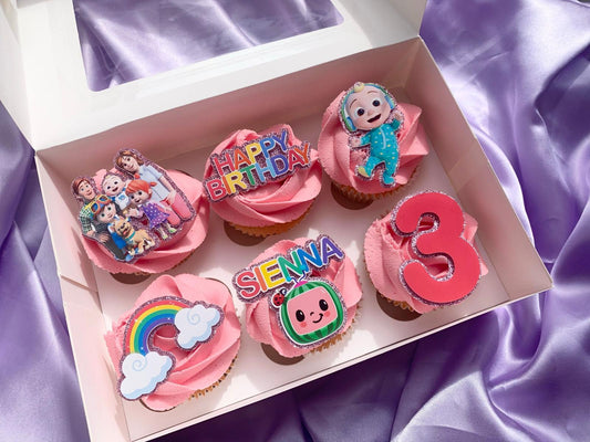 Personalised Cocomelon Cupcake Toppers | Cocomelon Birthday Party Cake Decorations