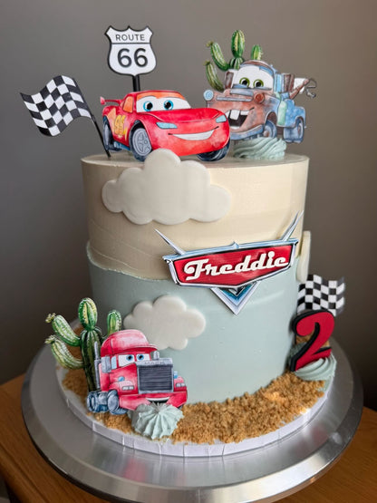 Cars Cake Topper | Lightening McQueen Cake Topper | Cute Cars Birthday Cake | Cars Party Idea