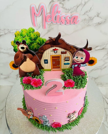Masha and the Bear Cake Topper | Masha and the Bear Cake Ideas | Masha and the Bear Party | Masha and the Bear Birthday | Masha and the Bear Party Ideas