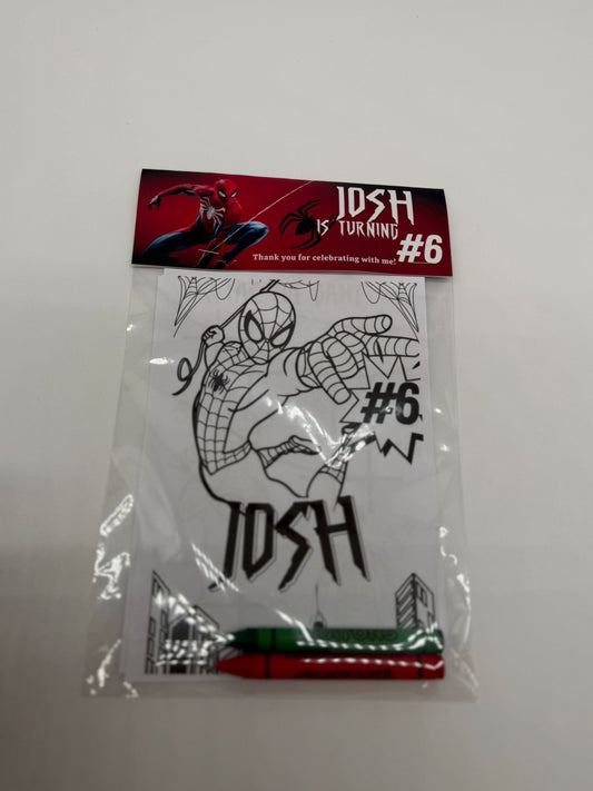 Spider Man Colouring Pages | Spider Man Colouring Sheets | Spider Man Party Favours | Spider Man Party Bag Fillers