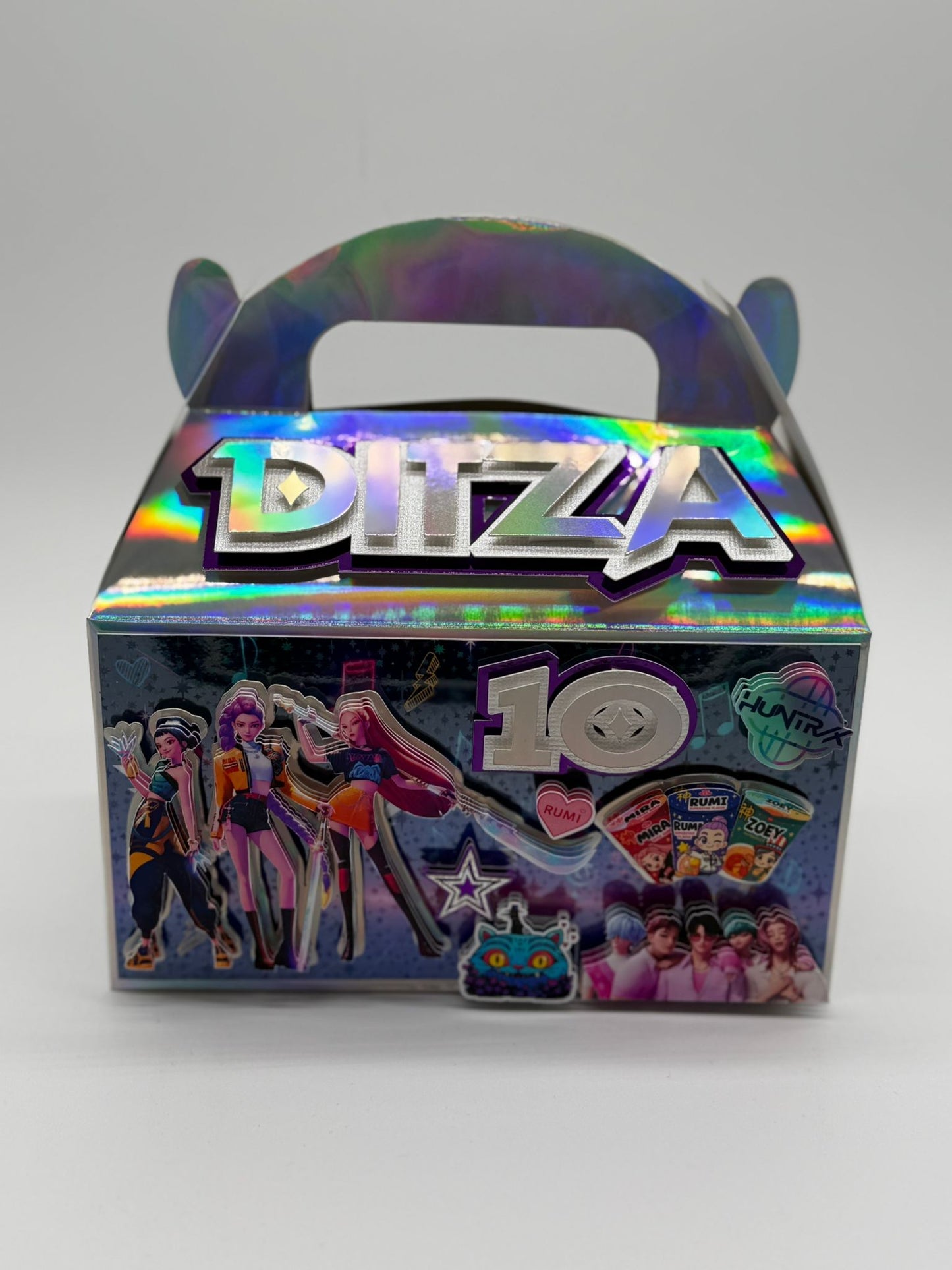 KPOP Demon Hunters Gable Boxes | KPOP Demon Hunters Party Boxes | KPOP Demon Hunters Birthday Decor | KPOP Demon Hunters Party Bags | Demon Hunters Birthday Gifts