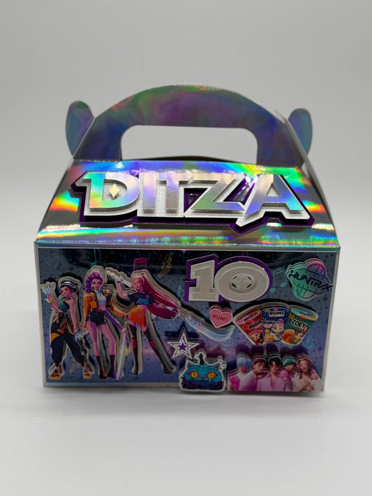 KPOP Demon Hunters Gable Boxes | KPOP Demon Hunters Party Boxes | KPOP Demon Hunters Birthday Decor | KPOP Demon Hunters Party Bags | Demon Hunters Birthday Gifts