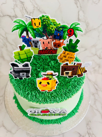Roblox Grow A Garden Cake Topper | Roblox Grow A Garden Cake Ideas | Grow A Garden Party Decor | Grow A Garden Birthday Ideas