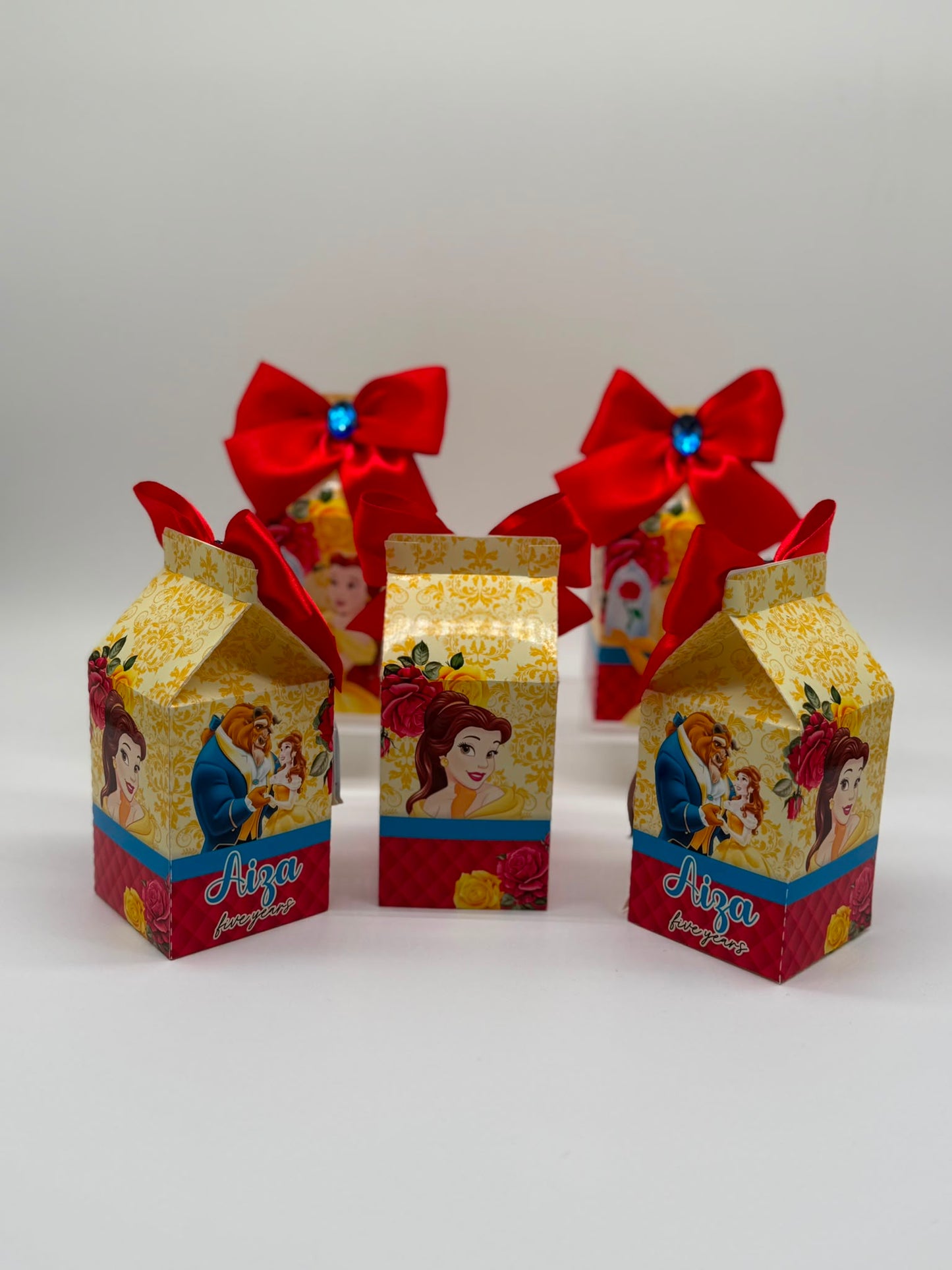Beauty and the Beast Party Boxes | Beauty and the beast Party | Beauty and the beast Party decor | Beauty and the beast Cute Party Favours | Bela e a Fera Caixinhas Personalizadas