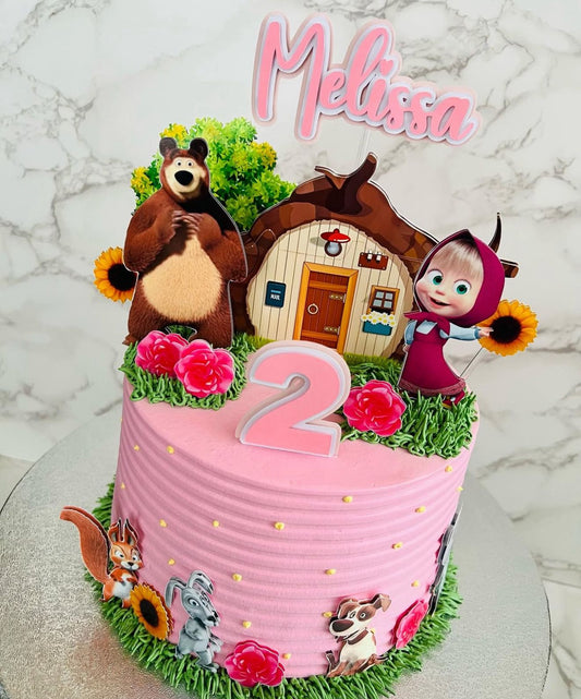 Masha and the Bear Cake Topper | Masha and the Bear Cake Ideas | Masha and the Bear Party | Masha and the Bear Birthday | Masha and the Bear Party Ideas