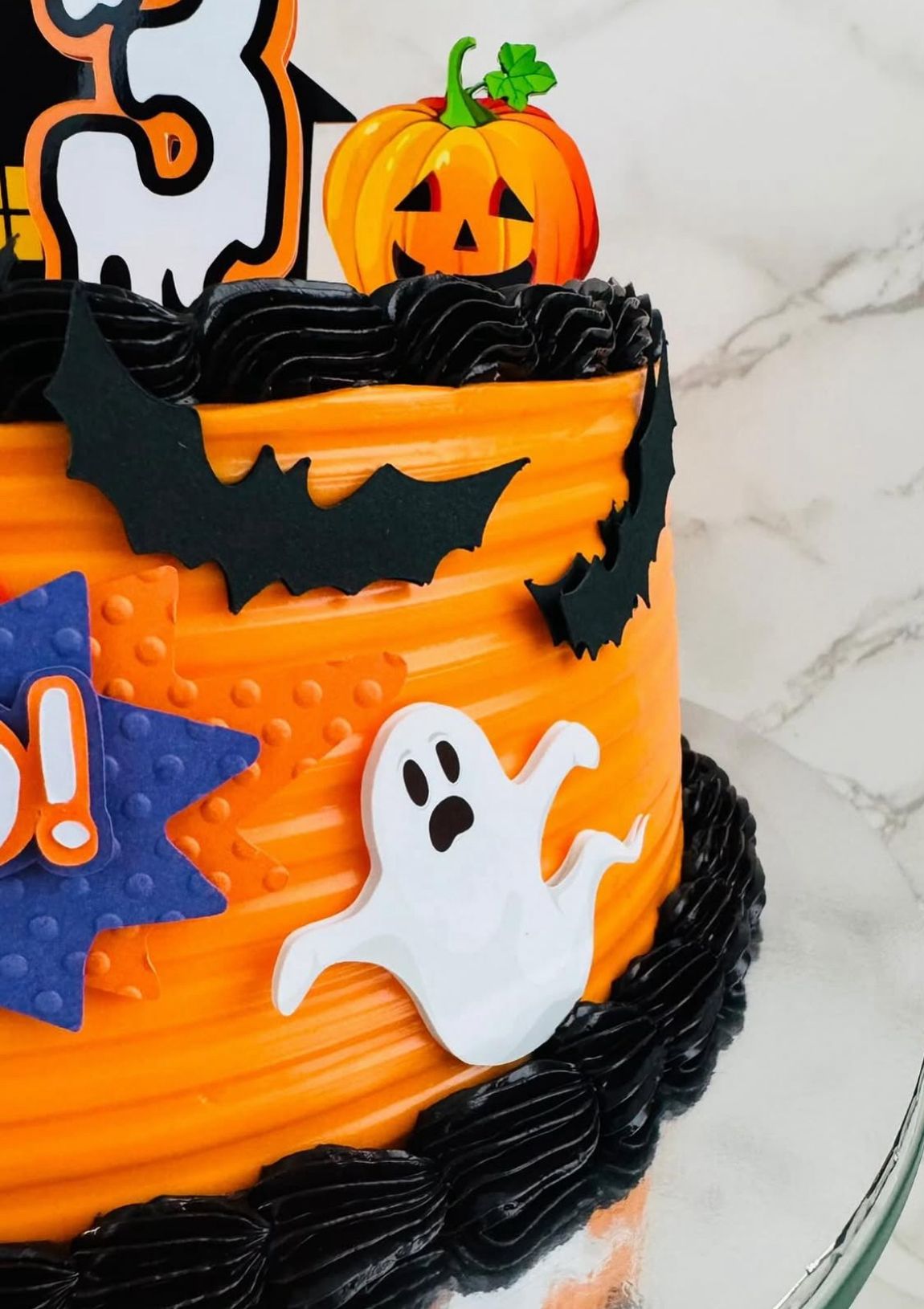 Halloween Cake Topper | Spooky Birthday Cake Decoration | Haunted House Party Supplies | Ghosts and Witches Theme Birthday Ideas | Personalised Halloween Party Decor