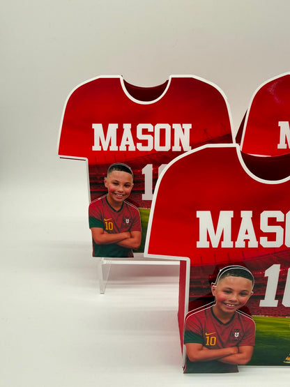 Football Shirt Gable Box | Football Party Favor Box | Personalised Football Party Box | Football Birthday Decorations