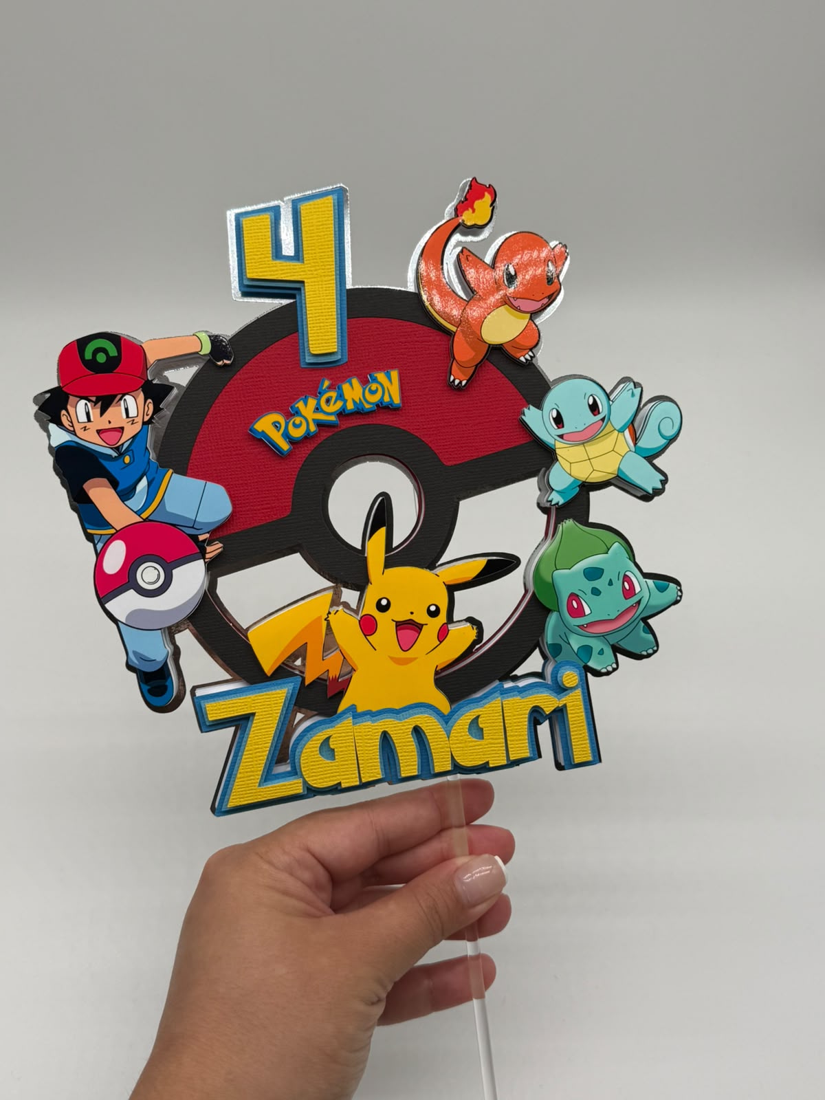 Pokemon Cake Topper | Pokemon Party | Pikachu Cake Topper | Pikachu Party
