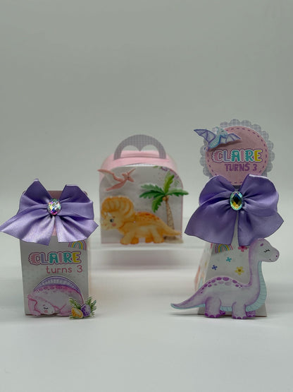 Girls Dino Party Boxes | Girls Dinosaur Party Boxes | Girls Dino Party Boxes | Girls Dinosaur Party Box | Girls Dino Bros Party | Girls Dinosaur Birthday