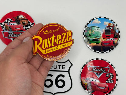 Cars Cupcake Toppers | Lightning McQueen Racing Cupcake Toppers Set of 6