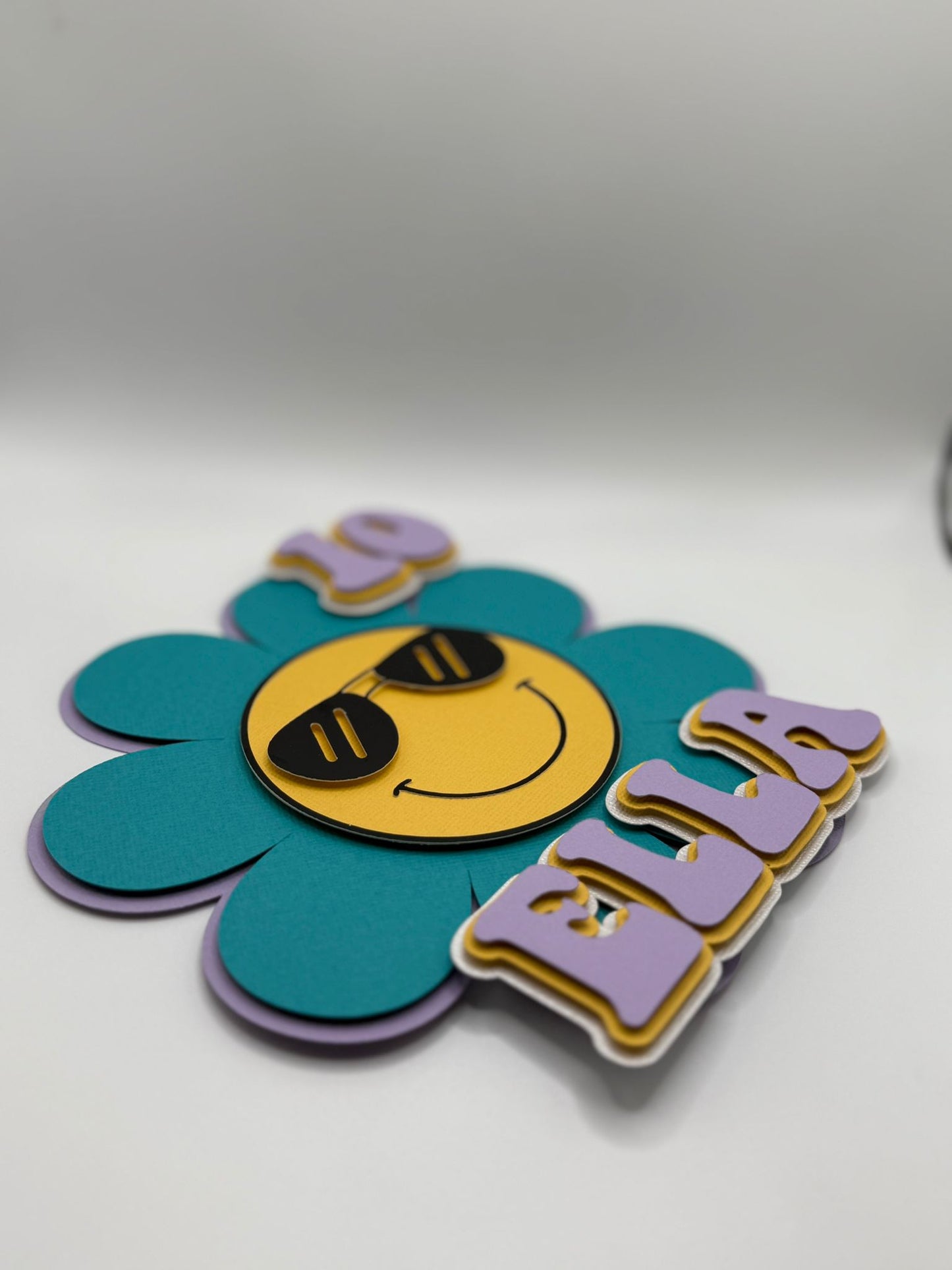 Preppy Cake Topper | Groovy Cake Topper | Smiley Face Cake Topper | Pre Teens Cake Topper | Preppy Party Decor | Preppy Birthday | Groovy Birthday | Groovy Party Decor | Smiley Face Party | Smiley Face Birthday