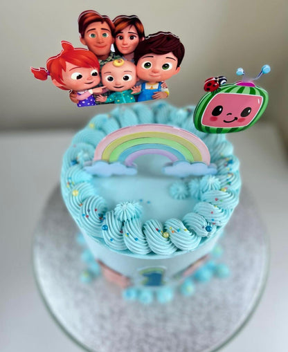 Cocomelon Cake Topper | Cocomelon Party Decor | Cocomelon Birthday Cake Ideas | Cute Cocomelon Cake Decoration