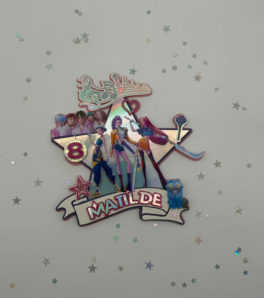 Kpop Demon Hunters Cake Topper | Kpop Demon Hunters Birthday | Kpop Demon Hunters Party Ideas | Kpop Demon Hunters Party Decor | Kpop Demon Hunters Cake Ideas