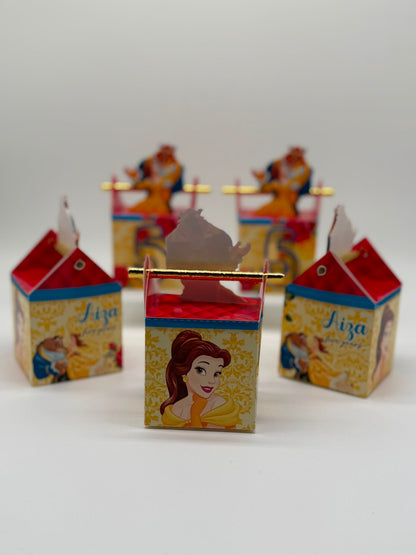 Beauty and the Beast Party Boxes | Beauty and the beast Party | Beauty and the beast Party decor | Beauty and the beast Cute Party Favours | Bela e a Fera Caixinhas Personalizadas
