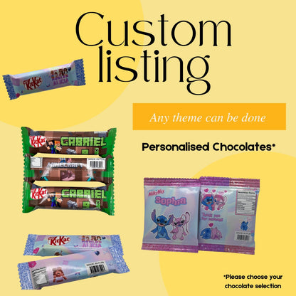 Custom Photo Party Chocolate Packaging | Custom Plastic Chocolate Packaging | Custom Birthday Party Chocolate Packaging | Custom Birthday Chocolate Packaging | Custom Party Chocolate Packaging Birthday
