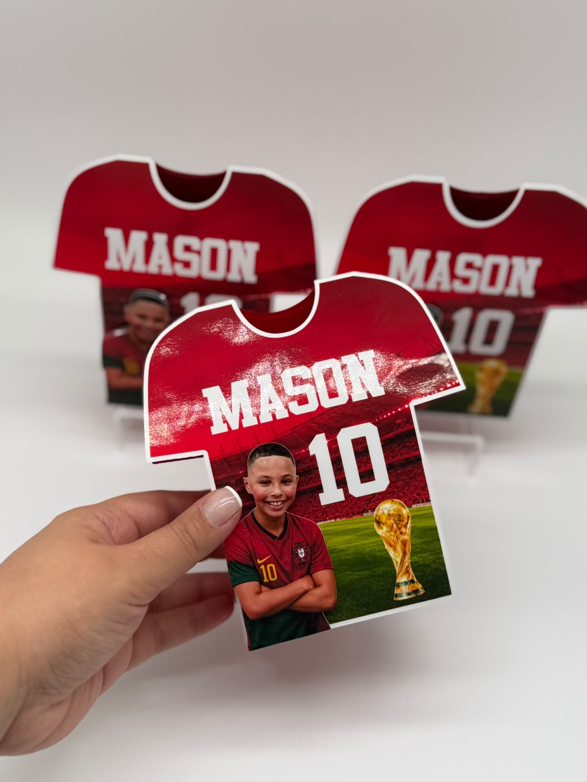 Football Shirt Gable Box | Football Party Favor Box | Personalised Football Party Box | Football Birthday Decorations
