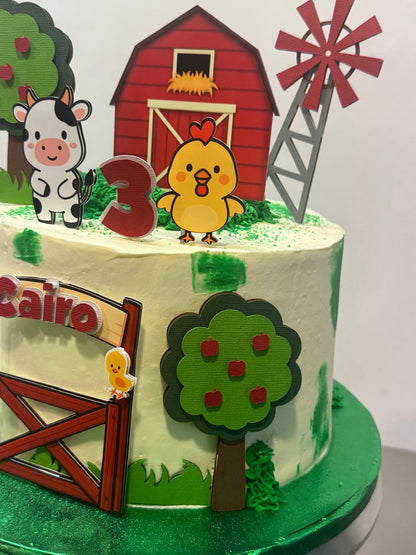 Farm Cake Topper | Cute Farm Cake Ideas | Cute Farm Animals Cake Topper | Boys Farm Cake Ideas | Girls Farm Cake Ideas