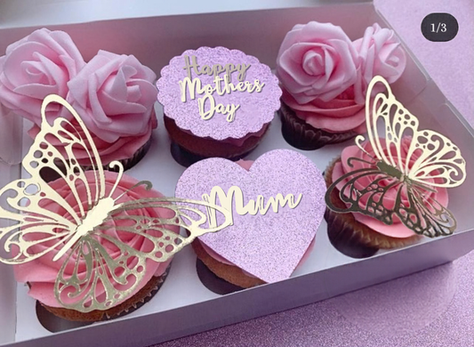 Mother’s Day Cupcake Toppers | Mum Cupcake Toppers | Mother’s Day Cake Decorations