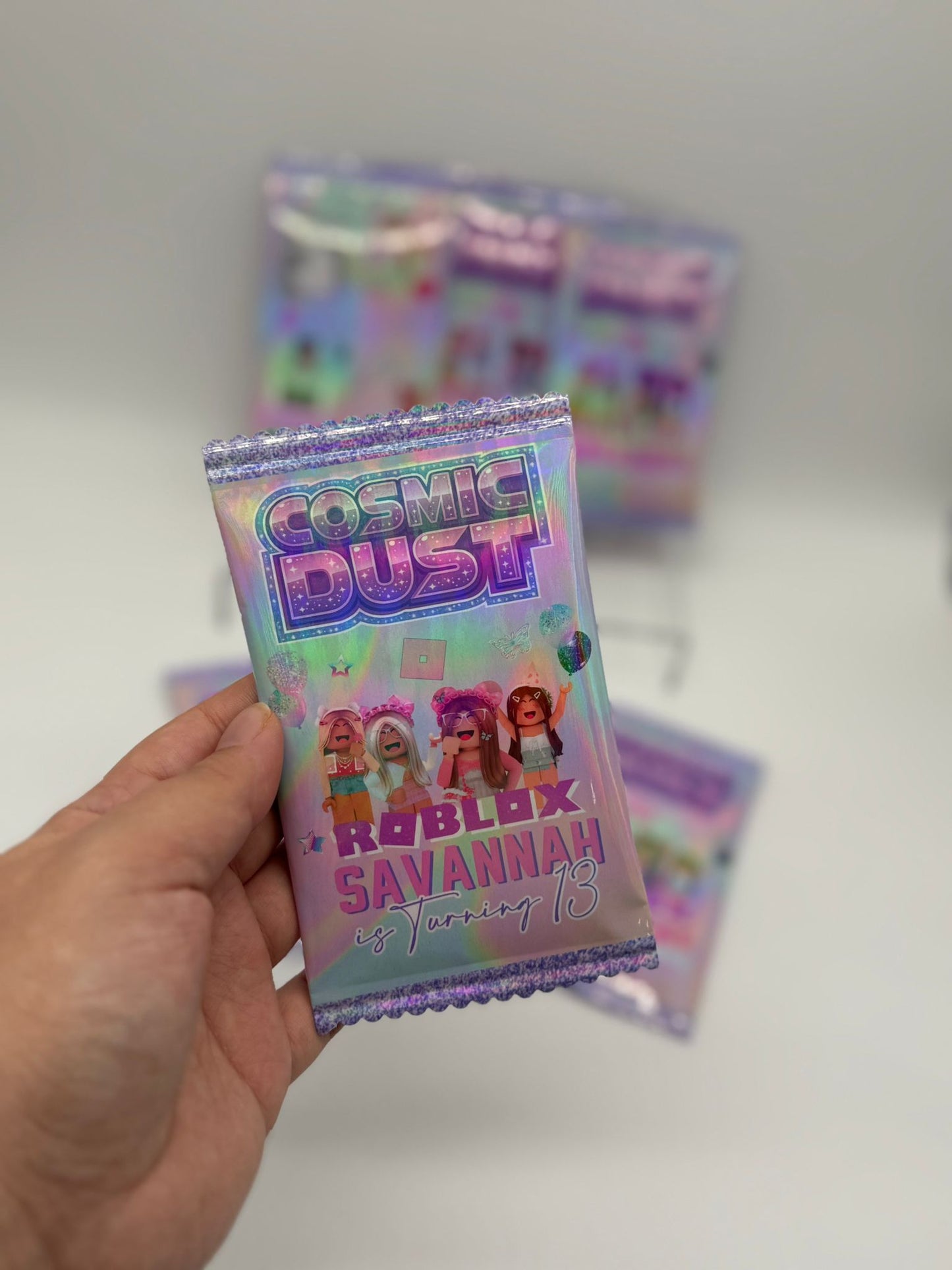Cosmic Dust Party Filler | Personalised Cosmic Dust Sweet | Customisable Party Sweets | Cosmic Dust Popping Sweets