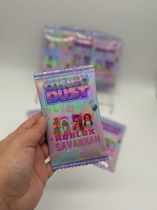 Cosmic Dust Party Filler | Personalised Cosmic Dust Sweet | Customisable Party Sweets | Cosmic Dust Popping Sweets