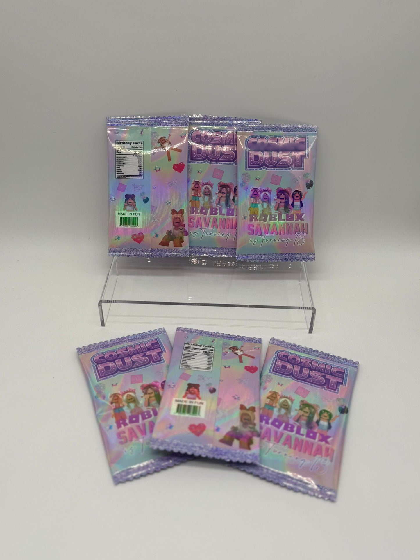 Cosmic Dust Party Filler | Personalised Cosmic Dust Sweet | Customisable Party Sweets | Cosmic Dust Popping Sweets