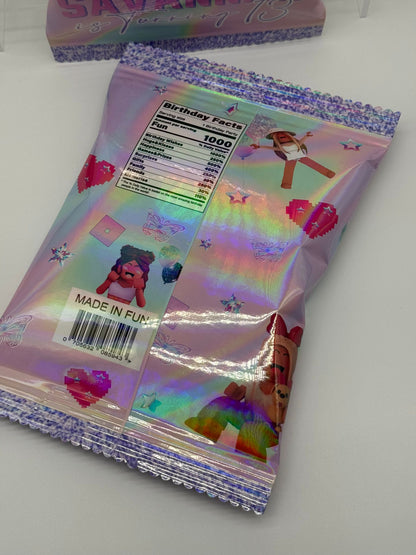Roblox Girls Chip Bag | Roblox Girls Party Favours | Roblox Girls Personalised Party Supplies | Roblox Girls Chips | Roblox Girls Party Filler | Roblox Girls Birthday