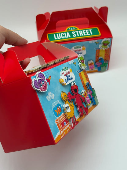 Elmo Party Boxes | Sesame Street Personalised Party Boxes | Elmo Birthday | Sesame Street Birthday Ideas | Elmo Party Favors | Sesame Street Party Boxes