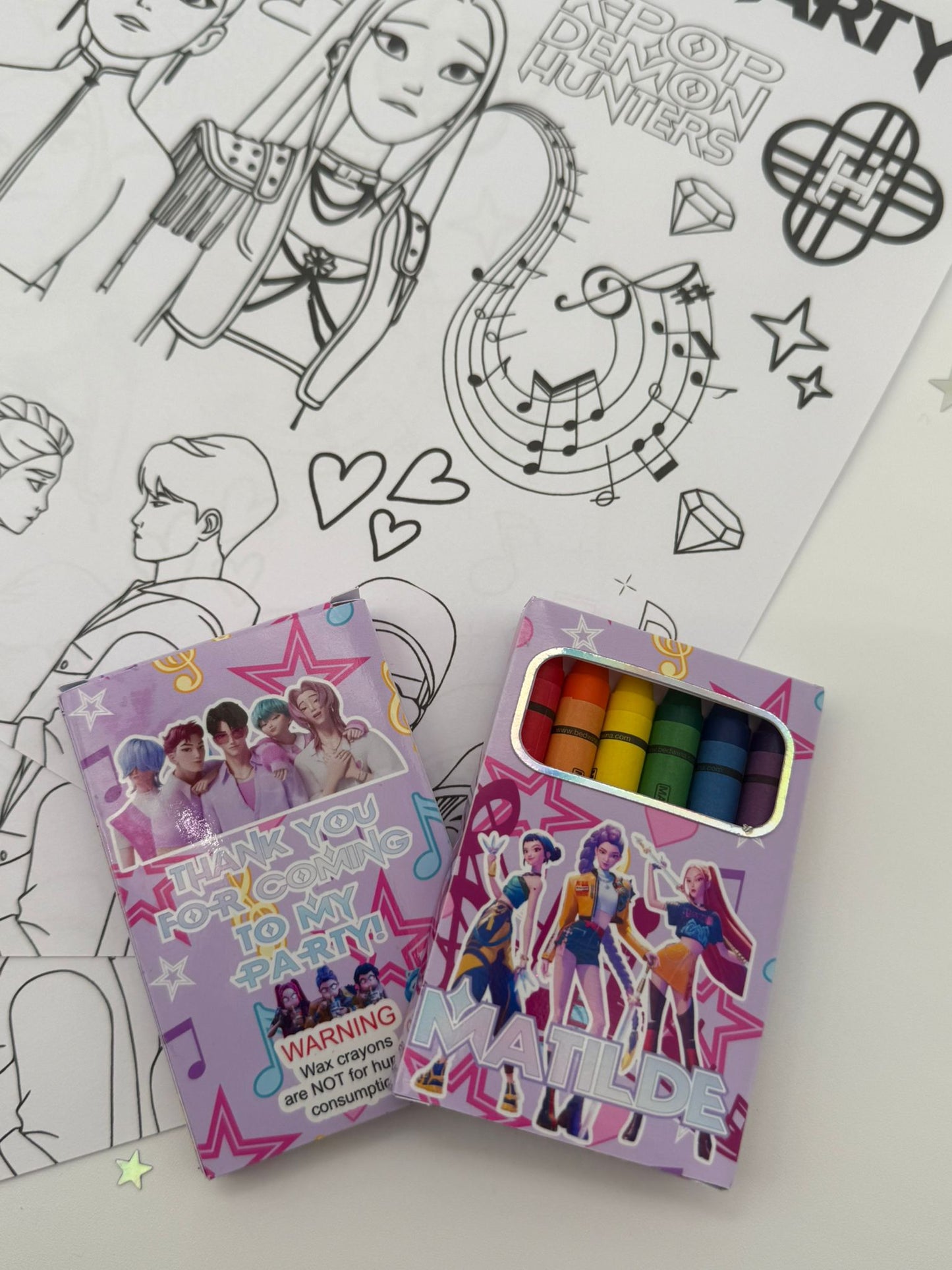 Kpop Demon Hunters Party Bag Fillers | Kpop Demon Hunters Birthday | Kpop Demon Hunters Party Ideas | Kpop Demon Hunters Party Decor | Kpop Demon Hunters Party Box Fillers