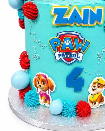 Paw Patrol Cake Topper | Paw Patrol Birthday Decoration | Puppy Party Supplies | Personalised Paw Patrol Party Decor