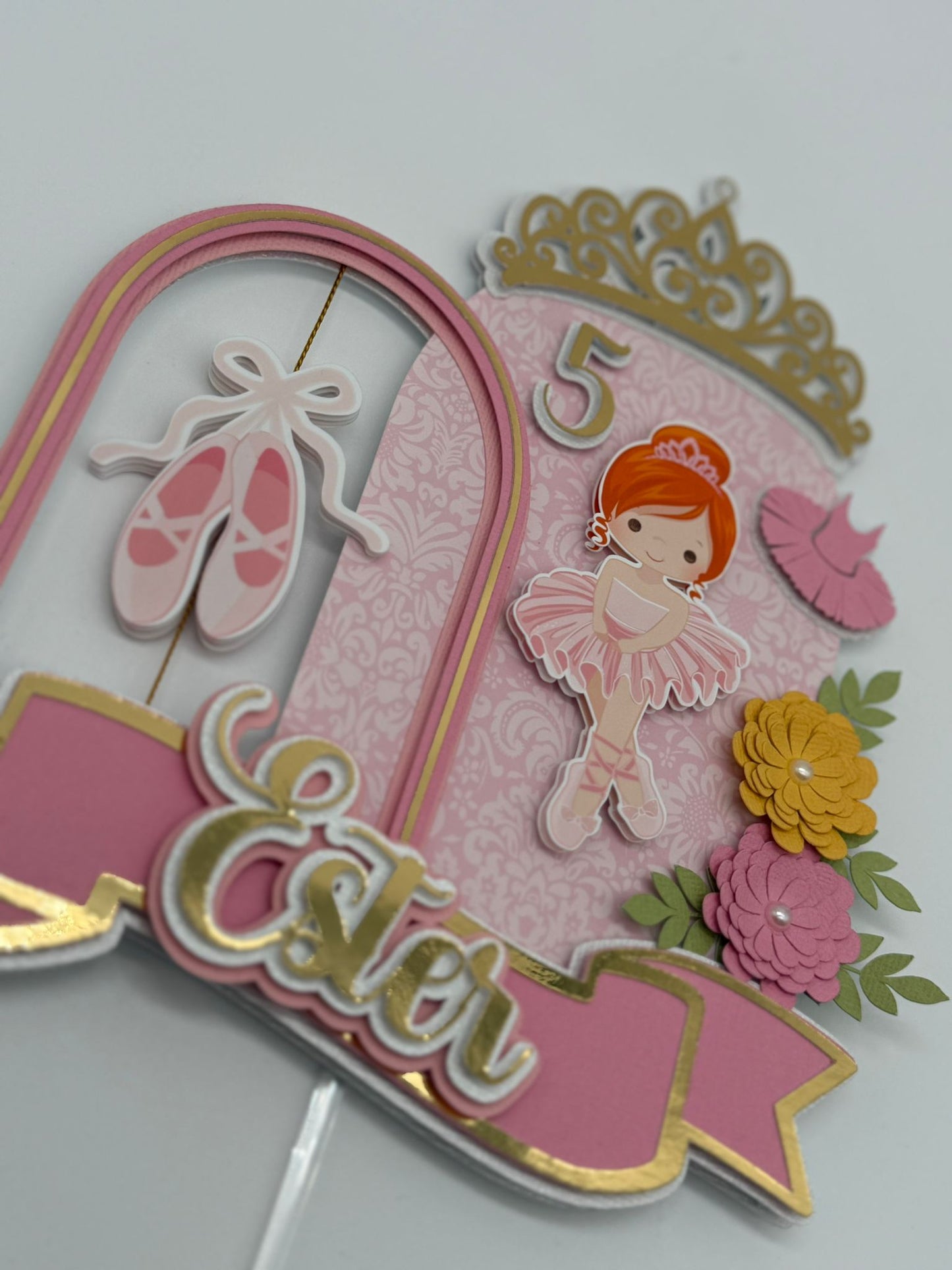 Ballerina Cake Topper | Ballerina Cake Ideas | Ballerina Party | Ballerina Birthday | Cute Ballerina Cake Topper | Girls Birthday | Girls Cake Topper | Delicate Ballerina Cake Topper