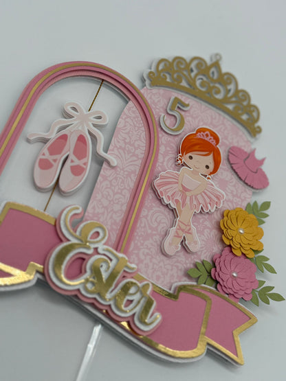 Ballerina Cake Topper | Ballerina Cake Ideas | Ballerina Party | Ballerina Birthday | Cute Ballerina Cake Topper | Girls Birthday | Girls Cake Topper | Delicate Ballerina Cake Topper