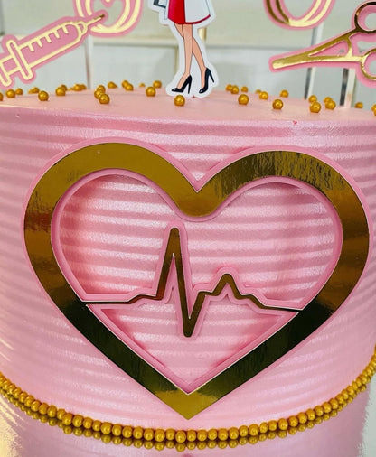 Nurse Cake Topper | Nurse Birthday Cake Decoration | Medical Party Supplies | Nurse Theme Birthday Ideas | Personalised Nurse Party Decor