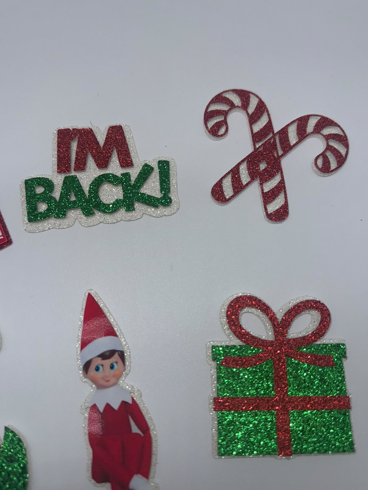 Elf on the Shelf Cupcake Toppers | Christmas Elf Cupcake Decorations – Set of 6