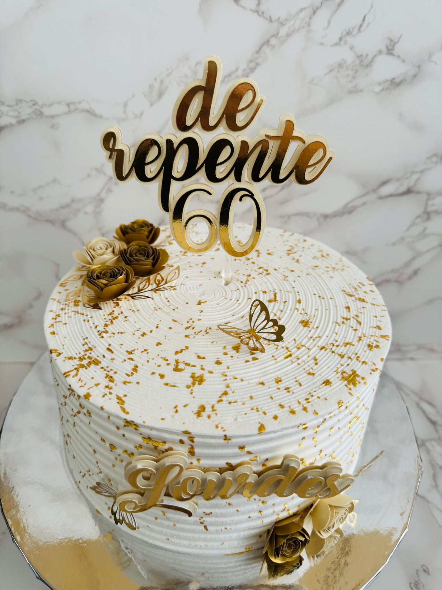 60th Birthday Cake Topper | De Repente 60 | Bolo 60 Anos | 60th Birthday Cake Ideas | 60th Party Ideas | 60th Cake Ideas