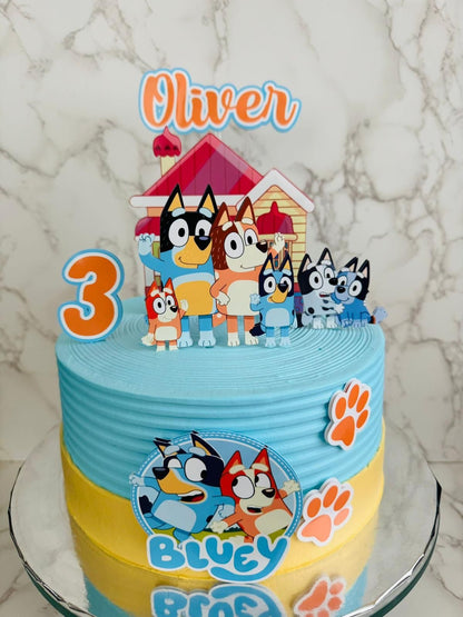 Bluey Cake Topper | Bluey Birthday | Bluey Party Ideas | Bluey Cake Ideas