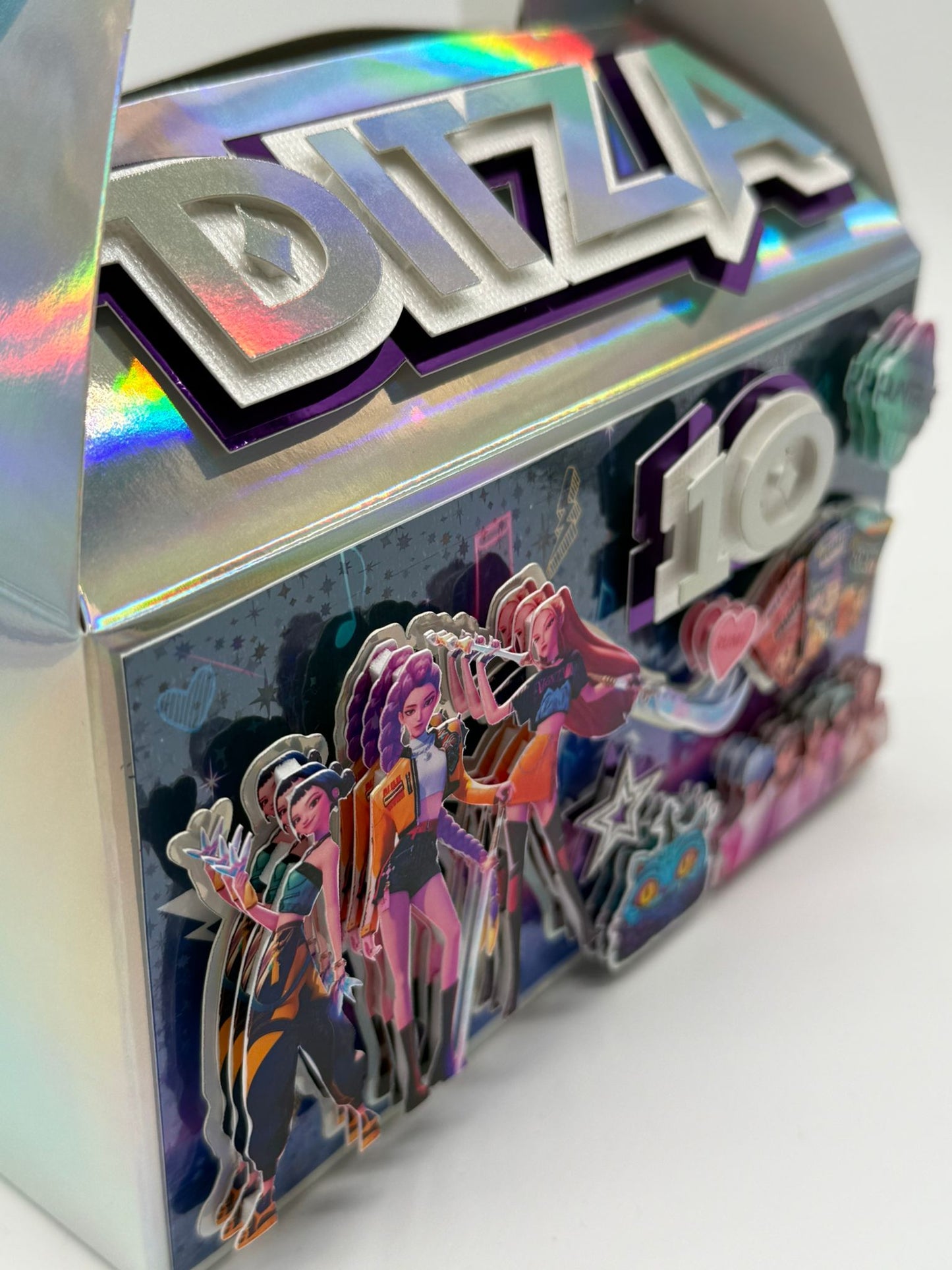 KPOP Demon Hunters Gable Boxes | KPOP Demon Hunters Party Boxes | KPOP Demon Hunters Birthday Decor | KPOP Demon Hunters Party Bags | Demon Hunters Birthday Gifts