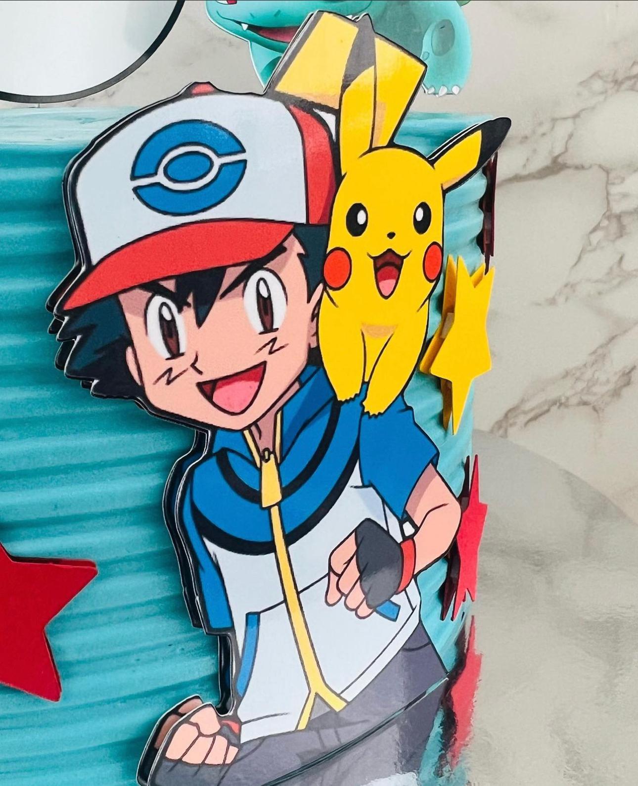 Pokemon Cake Topper | Pokemon Cake Ideas | Pokemon Birthday | Pokemon Party | Pokemon Personalised Cake Topper