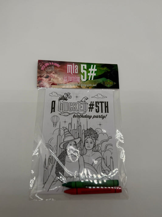 Wicked Colouring Pages | Wicked Colouring Sheets | Wicked Party Favours | Wicked Party Bag Fillers